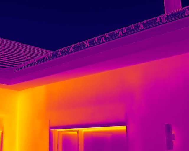 Thermografie Außenwand – Wärmebrücken Detail