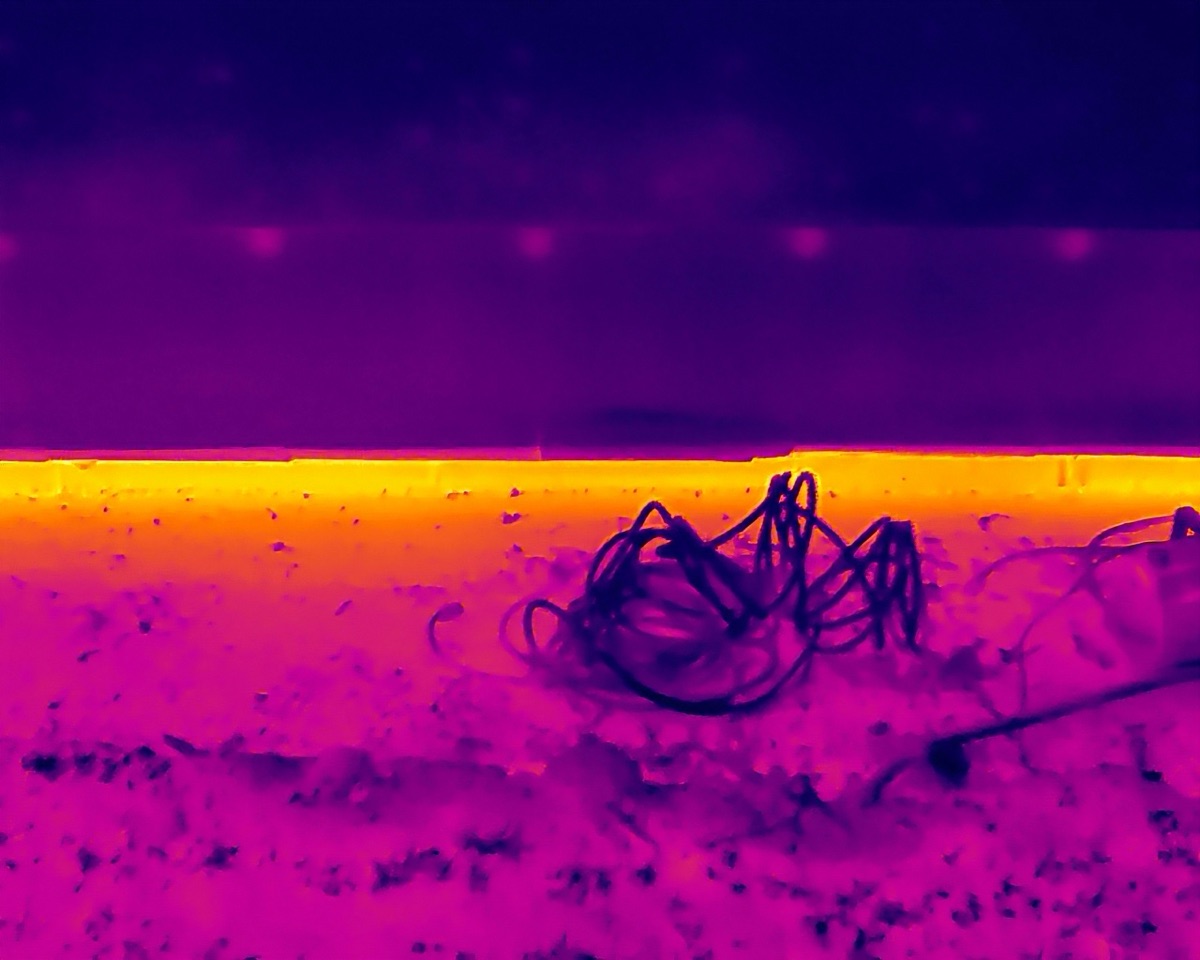 Thermografie Gebäudesockel – Wärmeaustritt Bodenbereich